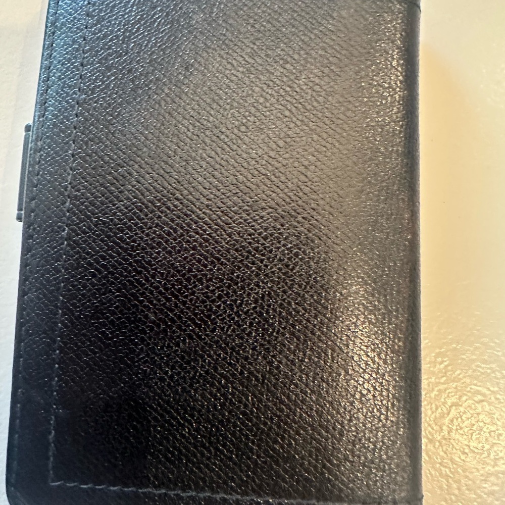 Coach Black Leather Key & Card Holder